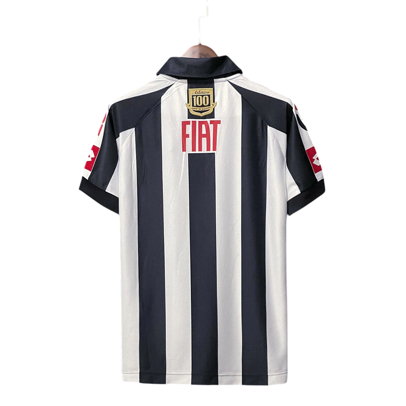 Camisa Atlético Mineiro Centenário Retrô 2008 Preta e Branca - Lotto