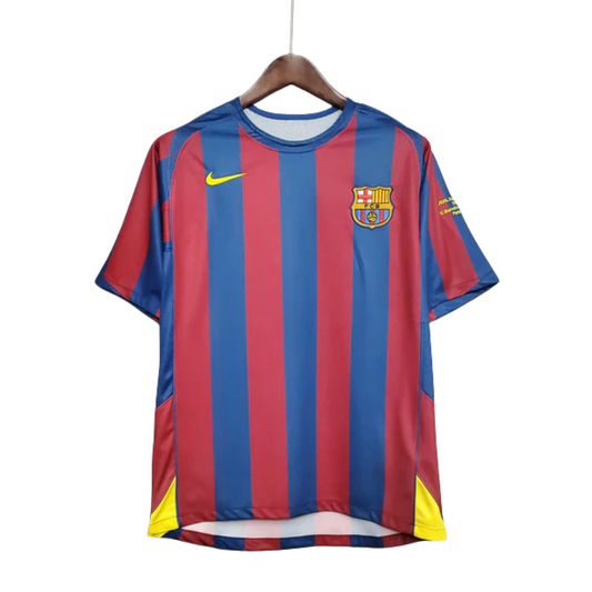 Camisa Retrô FC Barcelona 2006/06 Home Champions League Edition