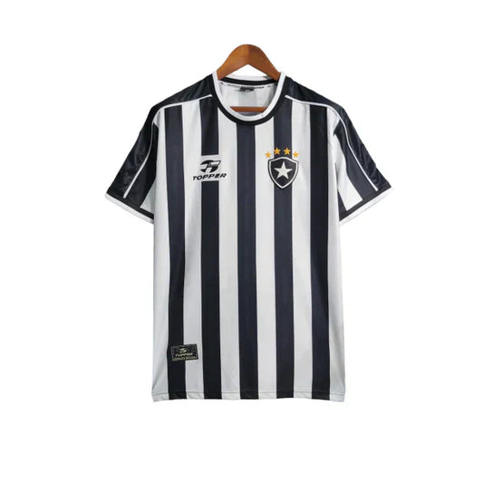 Camisa Botafogo l Retrô 99/00 Torcedor Masculina - Preta e Branca